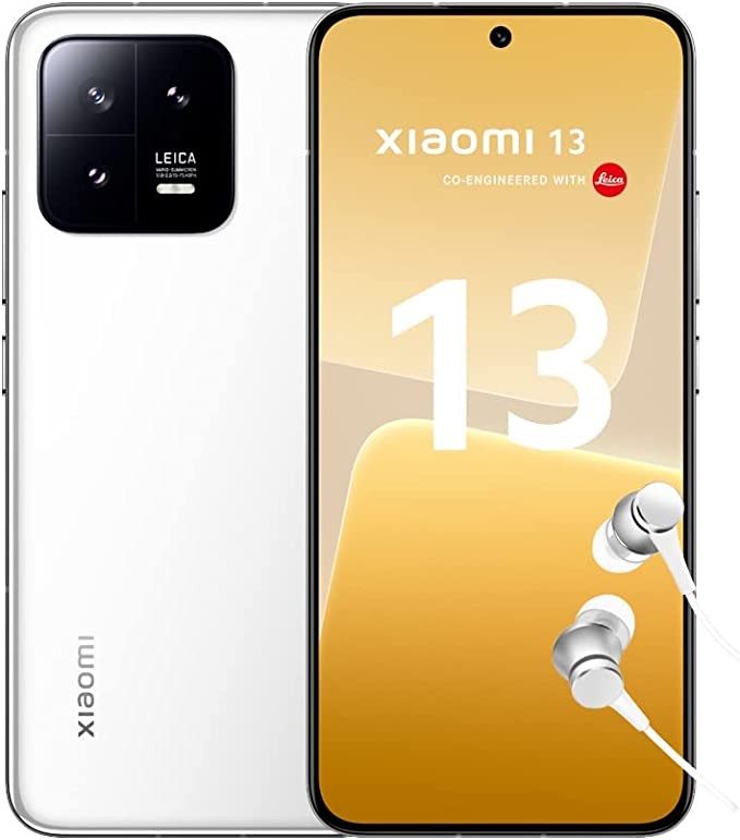 Xiaomi 13 Smartphones + Headphones, 8 + 256 GB Mobile Phone without Contract, 120 Hz AdaptiveSync AMOLED Display, Snapdragon 8 Gen 2, Leica Professional Lens, 4500 mAh, 67 W Turbocharging