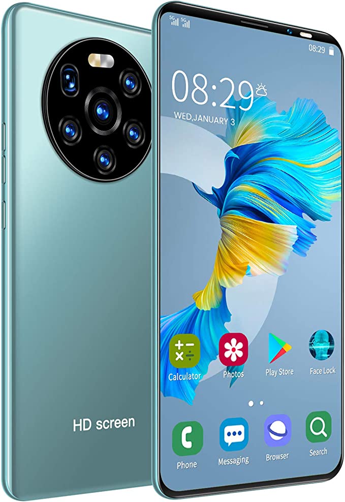 Mate40 Pro Unlock Smartphone, 5.45 Inch HD Full Screen Dual SIM Card Mobile Phones, 512MB + 4GB MTK6572 Phone, Built-in 1500mAh Battery for Android