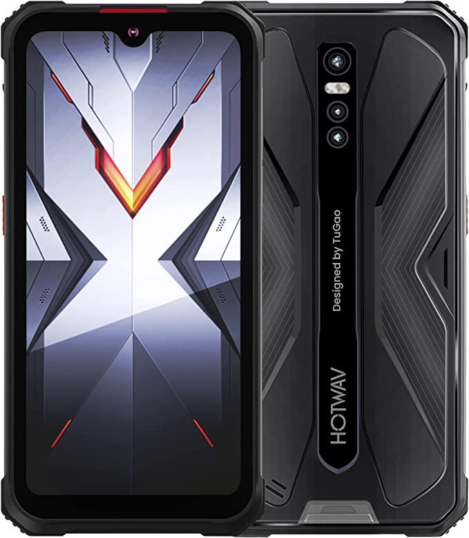 HOTWAV Cyber 9 Pro Outdoor Smartphone without Contract, 8G + 128GB Android 11 IP68/IP69K Waterproof Robust Mobile Phone, 7500 mAh Battery, 6.3 Inch 48MP Triple Camera 4G Smartphone