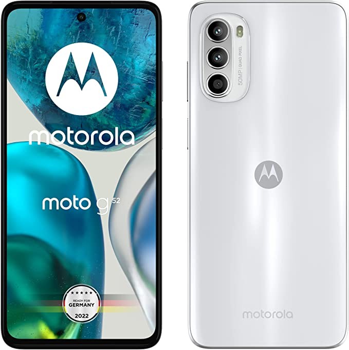 Motorola Moto G52 smartphone (6.5 inch HD+ display, 50 MP camera, 4GB/128 GB, 5000 mAh, Android 12)