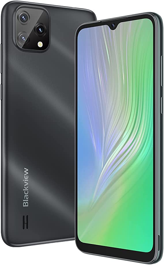 Blackview A55 Smartphone without Contract, Android 11 Dual SIM Mobile Phone, 6.52 Inch HD+ Display, Quad-Core 3GB + 16GB, 4780mAh Battery, 5MP+8MP Camera, 4G LTE GPS WiFi Face Unlock