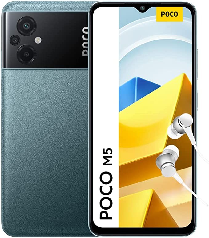 Xiaomi Poco M5 Smartphone+Kopfhörer, 4+64GB Handy ohne Vertrag, 6.58” 90Hz FHD+ DotDrop Display, MediaTek Helio G99, 50MP AI Dreifach-Kamera, 5000mAh.