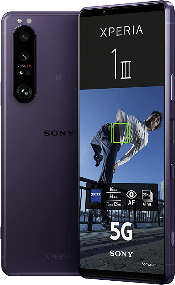 Sony Xperia 1 III 5G Smartphone (16.5 cm, 4K HDR OLED Display, Triple Camera System, Android 12 SIM Free, 12GB RAM, 256GB Memory