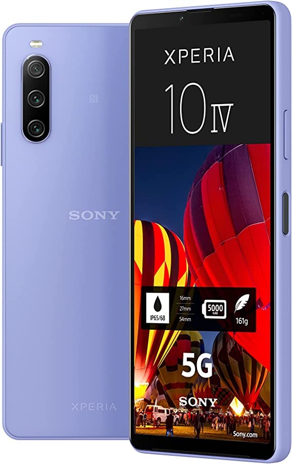 Sony Xperia 10 IV (5G smartphone, 6-inch, OLED display , triple camera, 3.5mm audio jack, 5,000mAh battery, dual SIM hybrid)