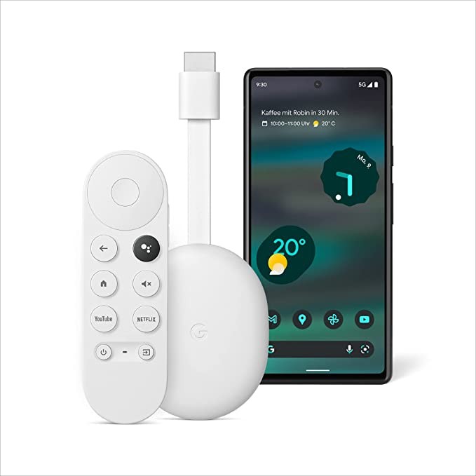 Google Pixel 6a - Unlocked Android 5G enabled smartphone with 12 megapixel camera - Sage + Chromecast TV brings entertainment via voice search to your TV