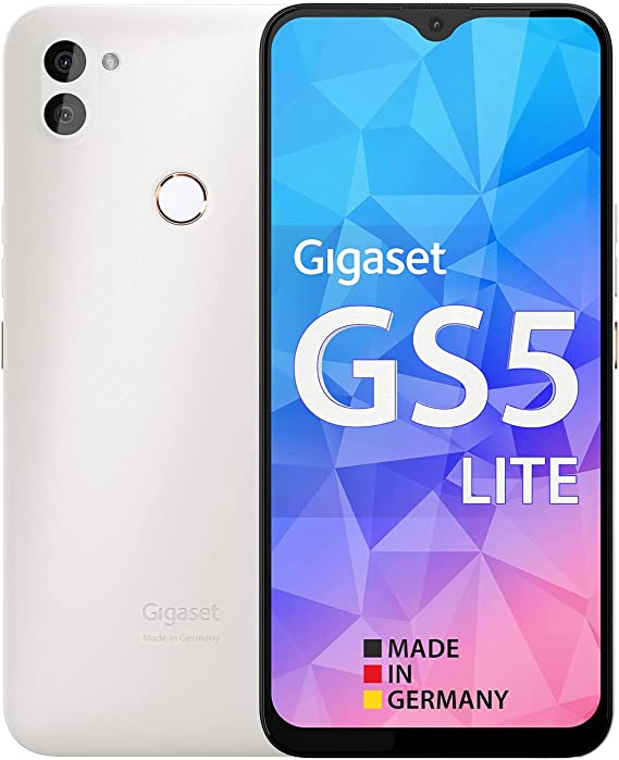 Gigaset GS5 Lite Smartphone - Made in Germany - 48MP Dual Camera - 4500 mAh Replacement Battery up to 350 Hours Standby - Fast Charging - Octa-Core Processor - 4GB RAM + 64GB - Android 12